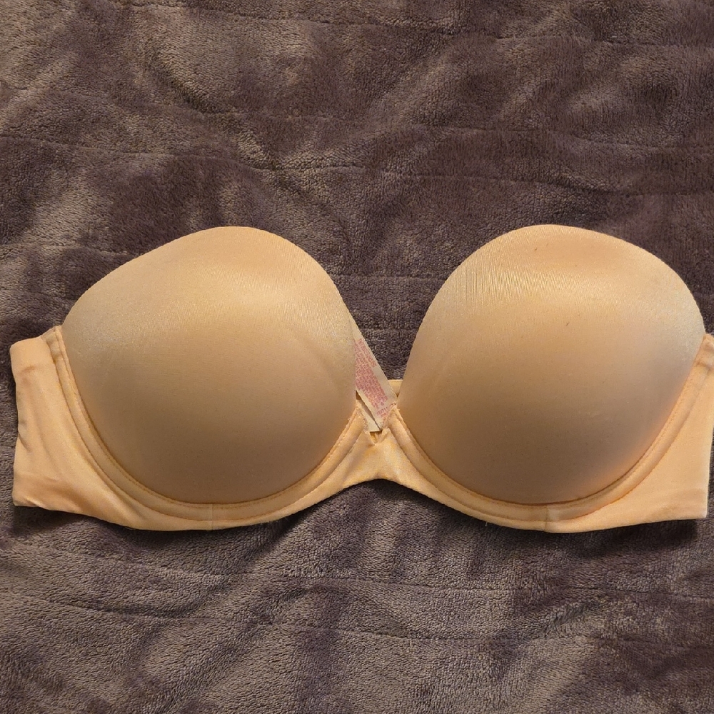 Victoria's Secret Strapless Beige Bra